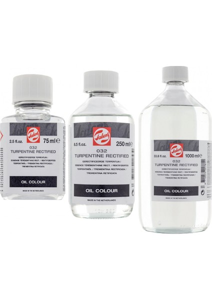 Rectified Turpentine 032 75ML, 250ML ve 1000ML 3lü Set