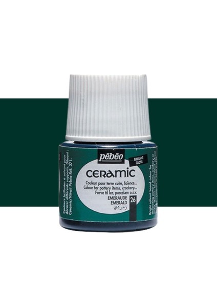 Seramik Boyası 45ML Emerald 26