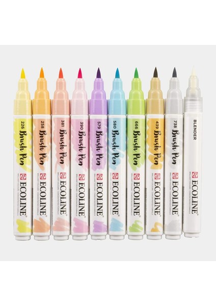 Ecoline Suluboya Brush Pen 10LU Set