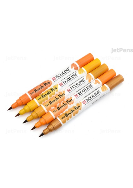 Ecoline Suluboya Brush Pen 5li Set Orange Tones