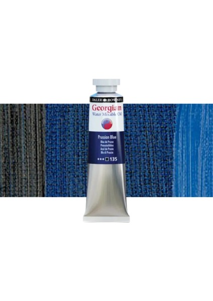 Georgian Water Mixable Oil Su Bazlı Yağlı Boya 37ML 135 Prussian Blue