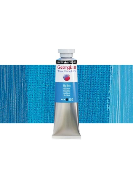 Georgian Water Mixable Oil Su Bazlı Yağlı Boya 37ML 130 Sky Blue