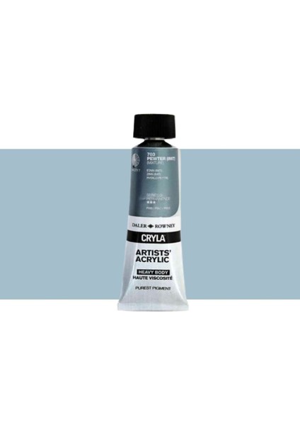 Cryla Heavy Body Artists' Akrilik Boya 75ML N:703 Pewter (Imit.)