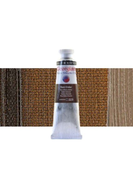 Georgian Water Mixable Oil Su Bazlı Yağlı Boya 37ML 223 Burnt Umber