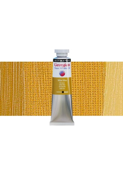 Georgian Water Mixable Oil Su Bazlı Yağlı Boya 37ML 663 Yellow Ochre