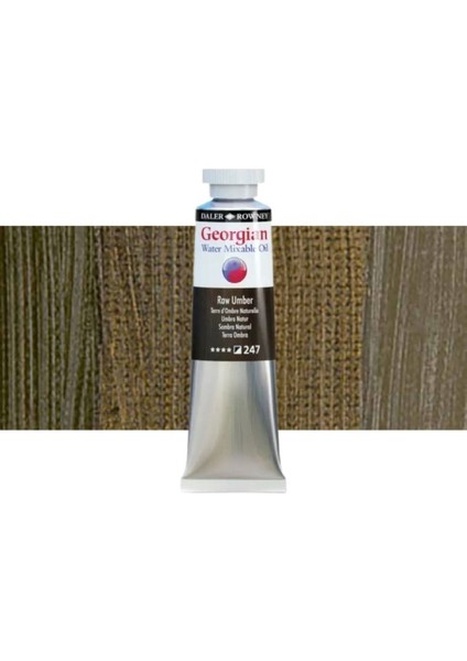 Georgian Water Mixable Oil Su Bazlı Yağlı Boya 37ML 247 Raw Umber