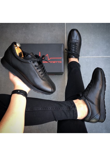 Hakiki Deri Siyah Ayakkabı Erkek Düz Taban ile Şık ve Rahat Kullanım modelleri