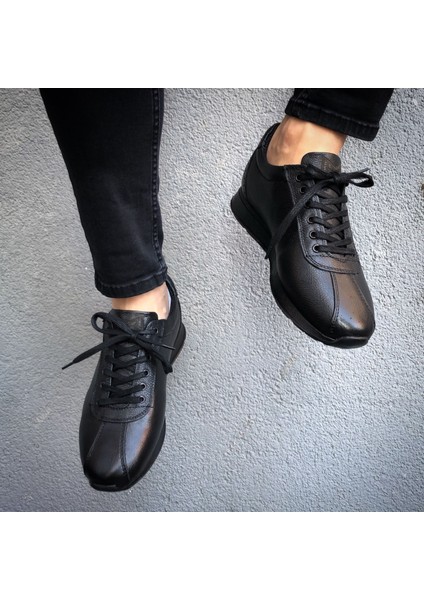 Hakiki Deri Siyah Ayakkabı Erkek Düz Taban ile Şık ve Rahat Kullanım fırsatları