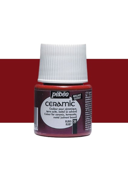 Seramik Boyası 45ML Ruby 29