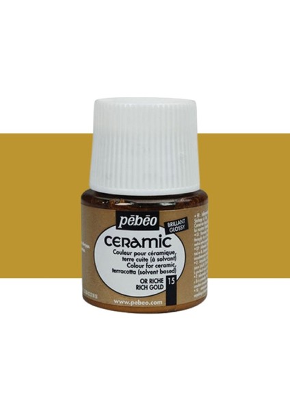 Seramik Boyası 45ML Rich Gold 15