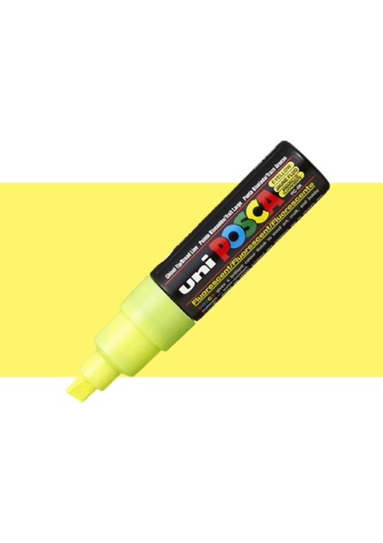 Posca Marker Kalem Pc-8k (8mm) Fosforlu Sarı