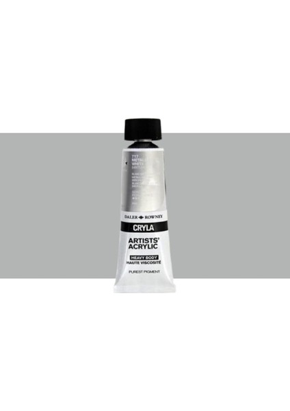 Cryla Heavy Body Artists' Akrilik Boya 75ML N:717 Metallic White (Imit.)