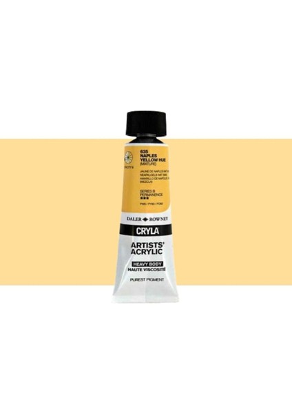 Cryla Heavy Body Artists' Akrilik Boya 75ML N:635 Naples Yellow Hue