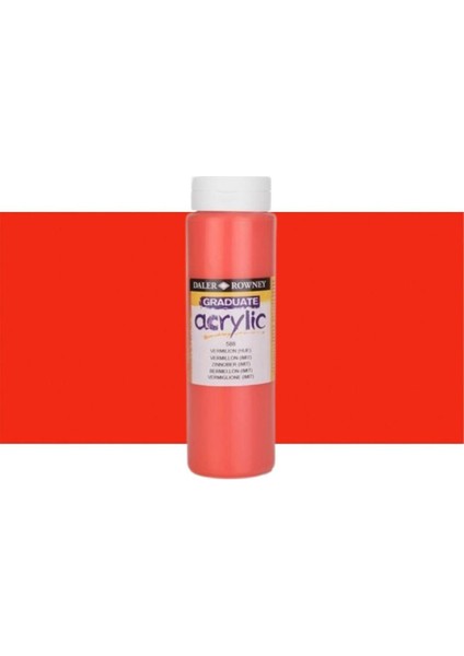 Graduate Akrilik Boya 500ML N:588 Vermilion Hue