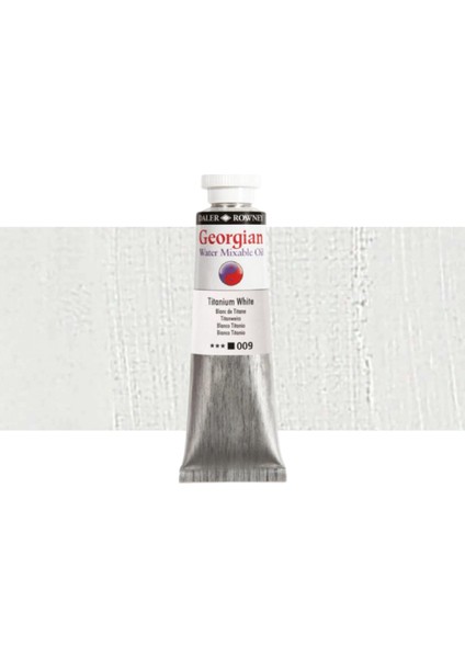 Georgian Water Mixable Oil Su Bazlı Yağlı Boya 37ML 009 Titanium White