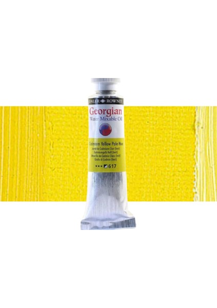 Georgian Water Mixable Oil Su Bazlı Yağlı Boya 37ML 617 Cadmium Yelow Pale Hue