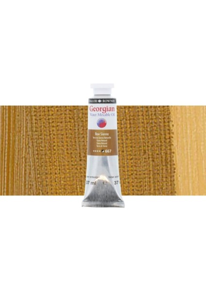Georgian Water Mixable Oil Su Bazlı Yağlı Boya 37ML 667 Raw Sienna
