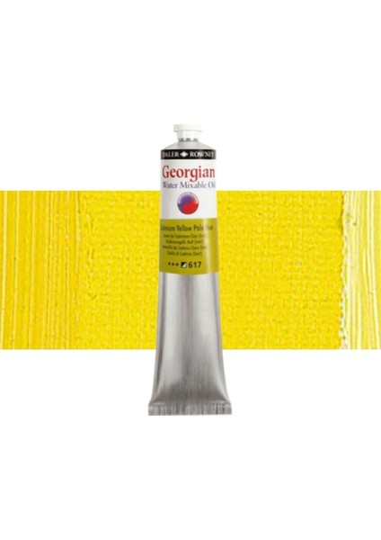Georgian Water Mix. Oil Su Bazlı Yağlı Boya 200ML 617 Cad. Yellow Pale Hue