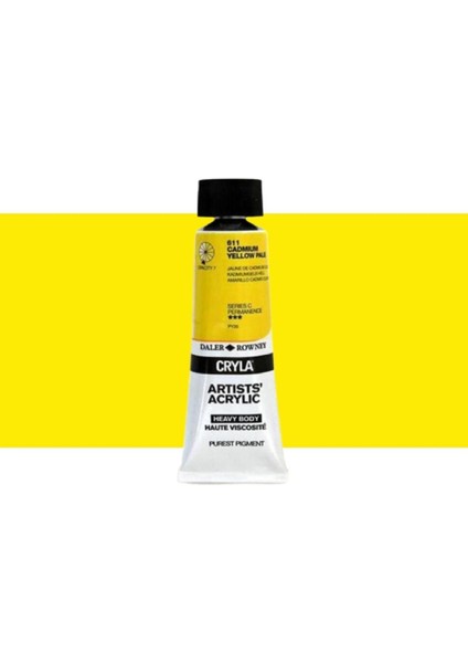 Cryla Heavy Body Artists Akrilik Boya 75ML N:611 Cadmium Yellow Pale
