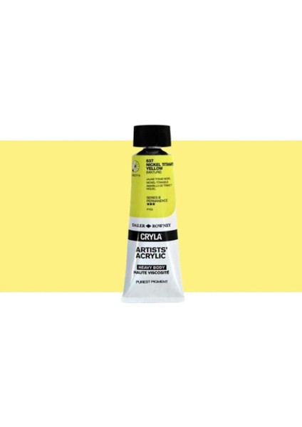 Cryla Heavy Body Artists' Akrilik Boya 75ML N:637 Nickel Titanate Yellow