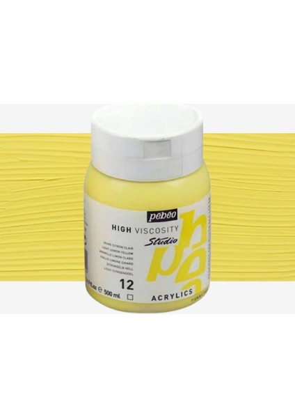 Akrilik Boya Studio 500ML Light Lemon Yellow 12
