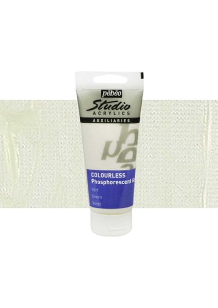 Akrilik Boya Studio 100ML Fosforlu Phosphorescent Transp. Green 117