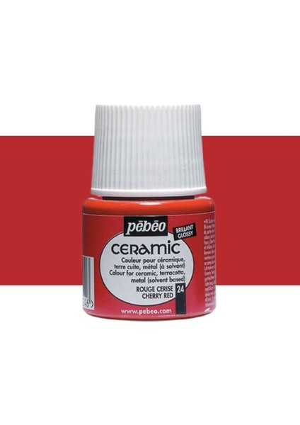 Seramik Boyası 45ML Cherry Red 24