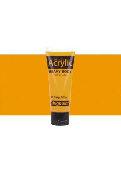 Heavy Body Artist's Akrililik Boya 75ML Orange Yellow 301