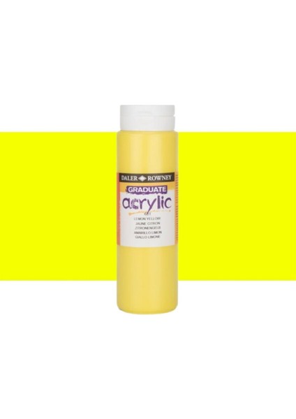 Graduate Akrilik Boya 500ML N:651 Lemon Yellow