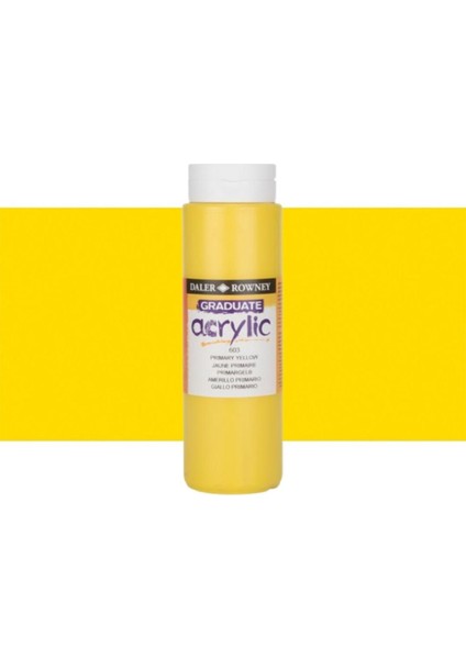 Graduate Akrilik Boya 500ML N:603 Primary Yellow