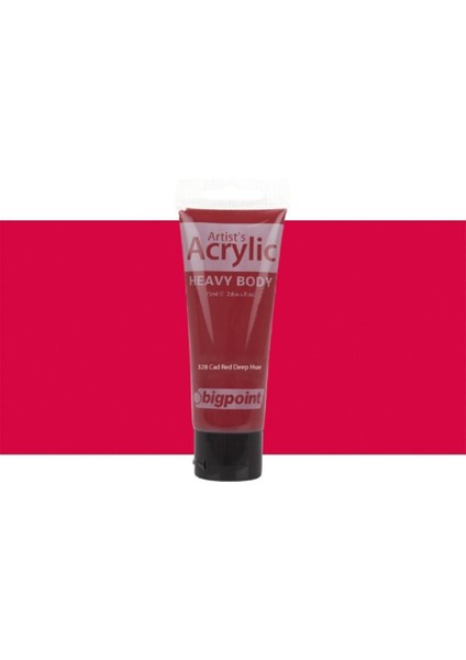 Heavy Body Artist's Akrililik Boya 75ML Cad Red Deep Hue 328