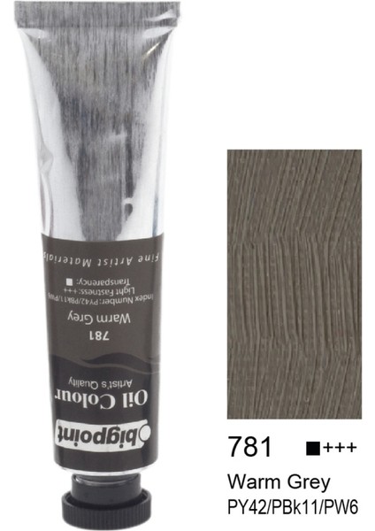 Fine Artist's Yağlı Boya 45 ml Warm Grey 781