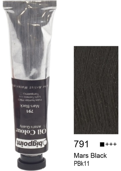 Fine Artist's Yağlı Boya 200ML Mars Black 791