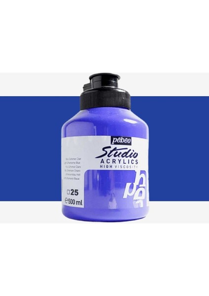 Akrilik Boya Studio 500ML Light Ultramarine Blue 25