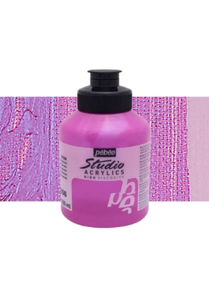 Akrilik Boya Studio 500ML Iridescent Violet Blue(Dyna) 356
