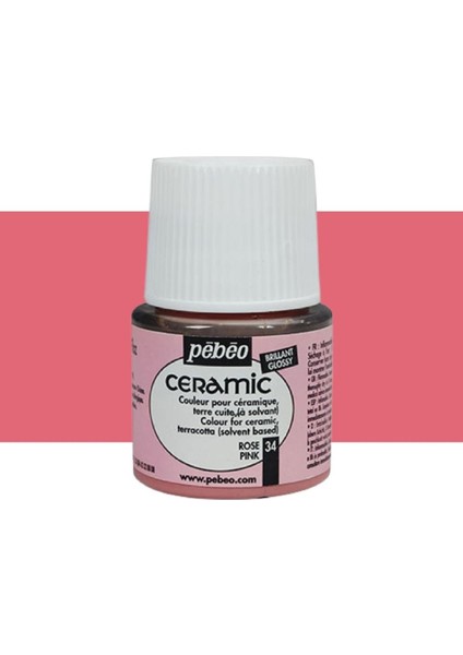 Seramik Boyası 45ML Pink 34