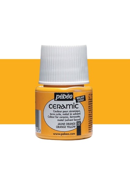 Seramik Boyası 45ML Orange Yellow 22