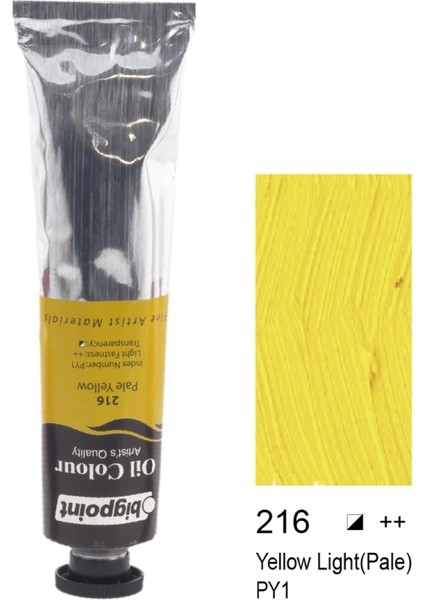 Fine Artist's Yağlı Boya 45 ml Yellow Light(Pale) 216