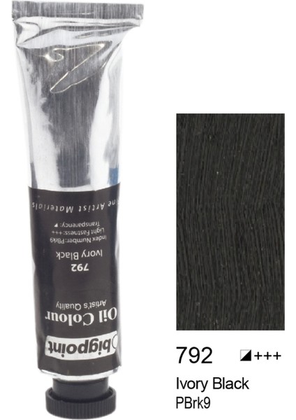 Fine Artist's Yağlı Boya 200ML Ivory Black 792