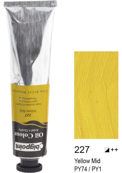 Fine Artist's Yağlı Boya 200ML Yellow Mid 227