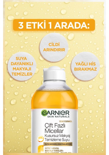 Micellar Temizleme Suyu Çift Fazlı Argan 2 Adet 400 ml fırsatları