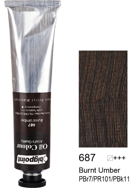 Fine Artist's Yağlı Boya 200ML Burnt Umber 687