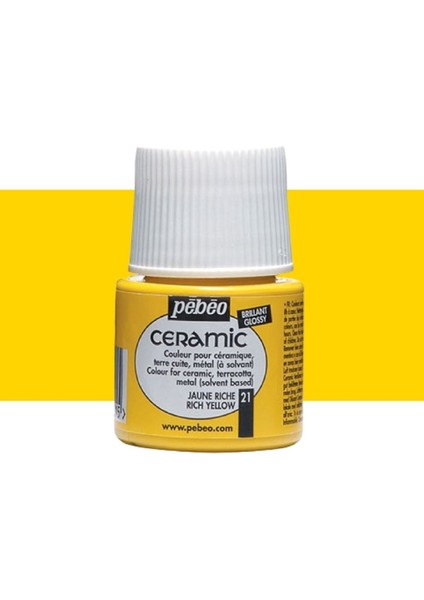 Seramik Boyası 45ML Rich Yellow 21