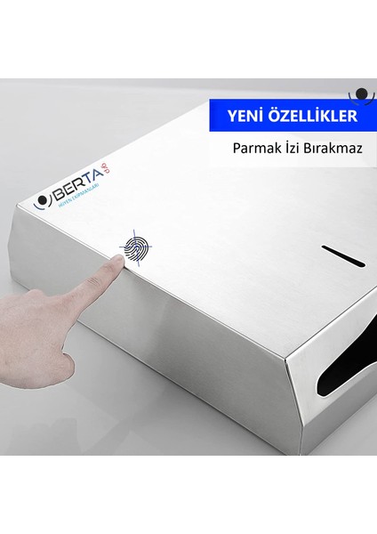 Paslanmaz 400'lü Z-Katlama Kağıt Havlu Dispenseri