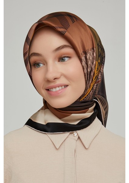 Nostalji Serisi Sura Ipek Eşarp 8620DS-38