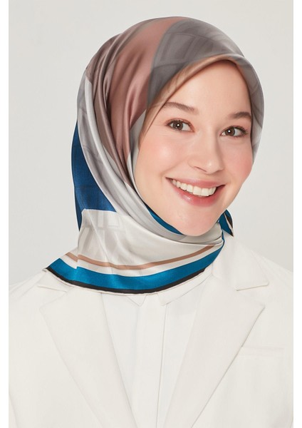 Nostalji Serisi Twill Ipek Eşarp 8516D-37
