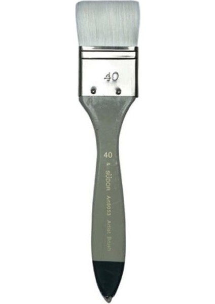 8053 Serisi Sentetik Zemin Fırçası 40MM (Beyaz Kıl)