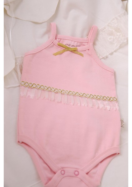 Ip Askılı Simli Kız Bebek Atlet Badi 3529