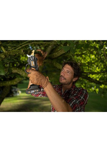 WG330E 20VOLT 2.0A Li-Ion Tek Akülü Profesyonel Kömürsüz Dal Budama Makası modelleri