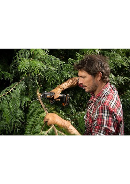 WG330E 20VOLT 2.0A Li-Ion Tek Akülü Profesyonel Kömürsüz Dal Budama Makası fırsatları